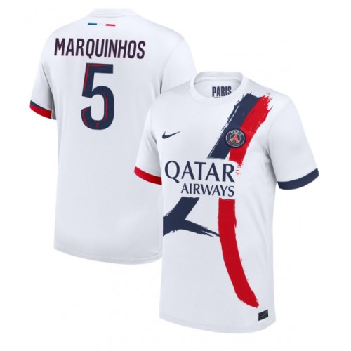 Fotbalové Dres Paris Saint-Germain Marquinhos #5 Venkovní 2024-25 Krátký Rukáv